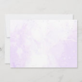 Carte De Remerciements Papillon floral mauve et or photo d'anniversaire (Dos)