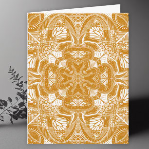 Carte De Remerciements Papillon Monarque Mandala Art Blank