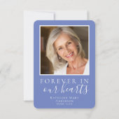 Carte De Remerciements Papillon Photo Sympathy Funeral (Dos)