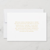 Carte De Remerciements Papillon rose et or moderne élégant (Dos)