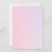 Carte De Remerciements Papillon rose violet Baby shower fille (Dos)