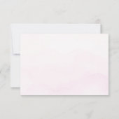 Carte De Remerciements Papillon rose violet or fille 1er anniversaire Pho (Dos)