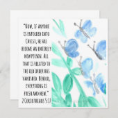 Carte De Remerciements Papillons dansants (Devant / Derrière)