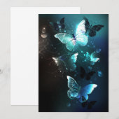 Carte De Remerciements Papillons de nuit (Devant / Derrière)