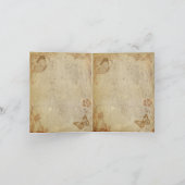 Carte De Remerciements Papillons vintages (Intérieur)