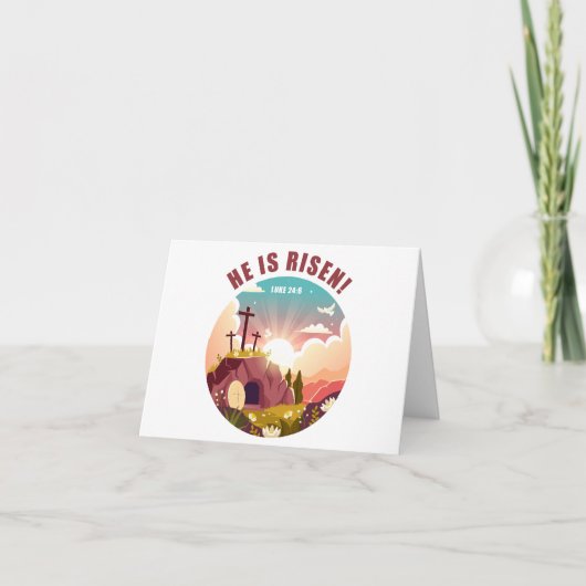 Carte De Remerciements Pâque chrétienne inspirant Jésus de Pâques (Devant)