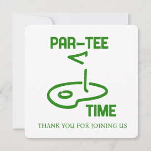 Carte De Remerciements Par Tee Time