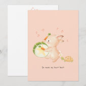 Carte De Remerciements Parade de musique du lapin batteur (Devant / Derrière)