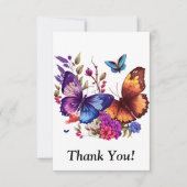 Carte De Remerciements Paradis papillon (Devant)