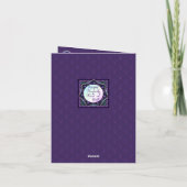 Carte De Remerciements Parapluie violet & coeurs .7 (Dos)