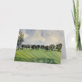 Carte De Remerciements Parcours de golf Brookside No 3 Aquarelle