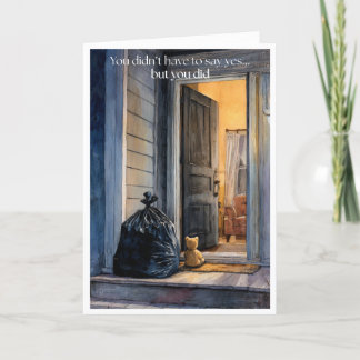 Carte de remerciements parent d'accueil ・