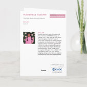 Carte De Remerciements Parfait Automne - Dessins d'enfants pour le CHOC (Dos)