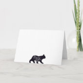 Carte De Remerciements Paris dans le sable (Dos)