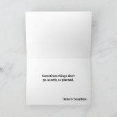 Carte De Remerciements Paris dans le sable (Intérieur)