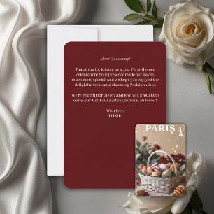 Carte De Remerciements Paris Patisseries Macarons Magazine