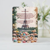 Carte De Remerciements Paris Patisseries Macarons Magazine (Debout devant)