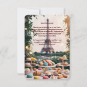 Carte De Remerciements Paris Patisseries Macarons Magazine (Devant)