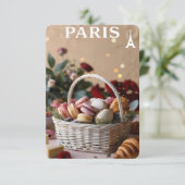 Carte De Remerciements Paris Patisseries Macarons Magazine (Debout devant)