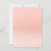 Carte De Remerciements Paris Rose Gold Parties scintillant Lights Sweet 1 (Dos)
