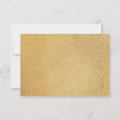 Carte De Remerciements Parkle Gold Parties scintillant Mariage Bride Groo (Dos)