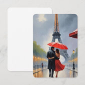 Carte De Remerciements Partez à la découverte de Paris (Devant / Derrière)