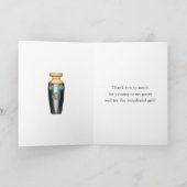 Carte De Remerciements Parti à thème des nuits arabes (Intérieur)