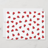 Carte De Remerciements Parti Anniversaire de enfant Cutest Little Ladybug (Dos)
