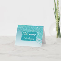 Parties scintillant bleu Turquoise brillant, 100e