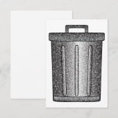 Carte De Remerciements Parties scintillant de déchets (Devant / Derrière)