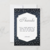 Carte De Remerciements Parties scintillant de diamants Denim Rhinestones (Devant)