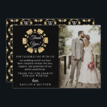 Carte De Remerciements Parties scintillant d'or Monogram Poker Chip Casin<br><div class="desc">Dites merci dans le style avec ces cartes de remerciement mariage moderne et très tendance. Le texte et la photo modèles sont faciles à personnaliser et votre famille et vos amis seront ravis de recevoir ces fabuleux remerciements.</div>