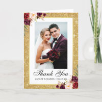 Parties scintillant or mariage Bourgogne Floral ph
