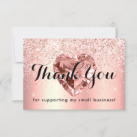 Parties scintillant or rose Diamond Heart Business