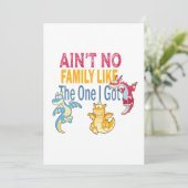 Carte De Remerciements Pas de famille comme celle que j'ai (Debout devant)