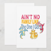 Carte De Remerciements Pas de famille comme celle que j'ai (Devant / Derrière)