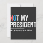 Carte De Remerciements Pas mon président (Devant)