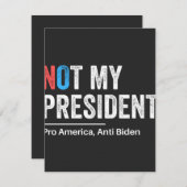 Carte De Remerciements Pas mon président (Devant / Derrière)