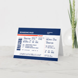 Carte De Remerciements Passe d'embarquement, aéroport, Aérodrome, Aviatio