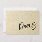 Carte De Remerciements Passeport Champagne Paris (Dos)