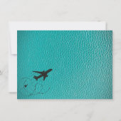 Carte De Remerciements Passeport de Californie turquoise (Dos)