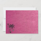 Carte De Remerciements Passeport de Magenta Mexique (Dos)