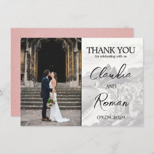 Carte De Remerciements Passeport du Brésil rose