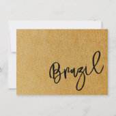 Carte De Remerciements Passeport Gold Brésil (Dos)