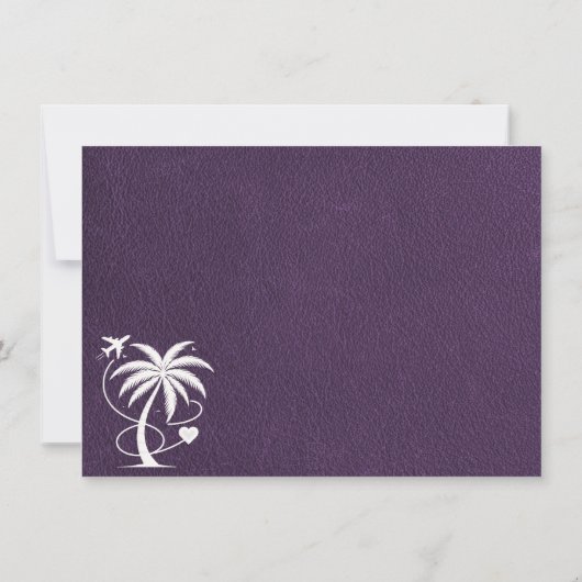 Carte De Remerciements Passeport mexicain violet (Dos)