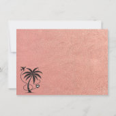 Carte De Remerciements Passeport rose Gold Mexique (Dos)