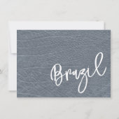 Carte De Remerciements Passeport Silver Brésil (Dos)