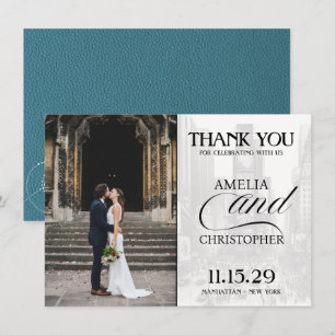 Carte De Remerciements Passeport turquoise de New York