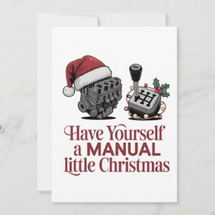 Carte De Remerciements Passez un joyeux petit Noël Mécanicien 