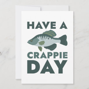 Carte De Remerciements Passez une journée Crappie